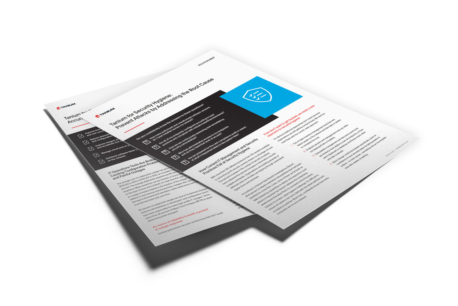 Tanium solution brief sheets