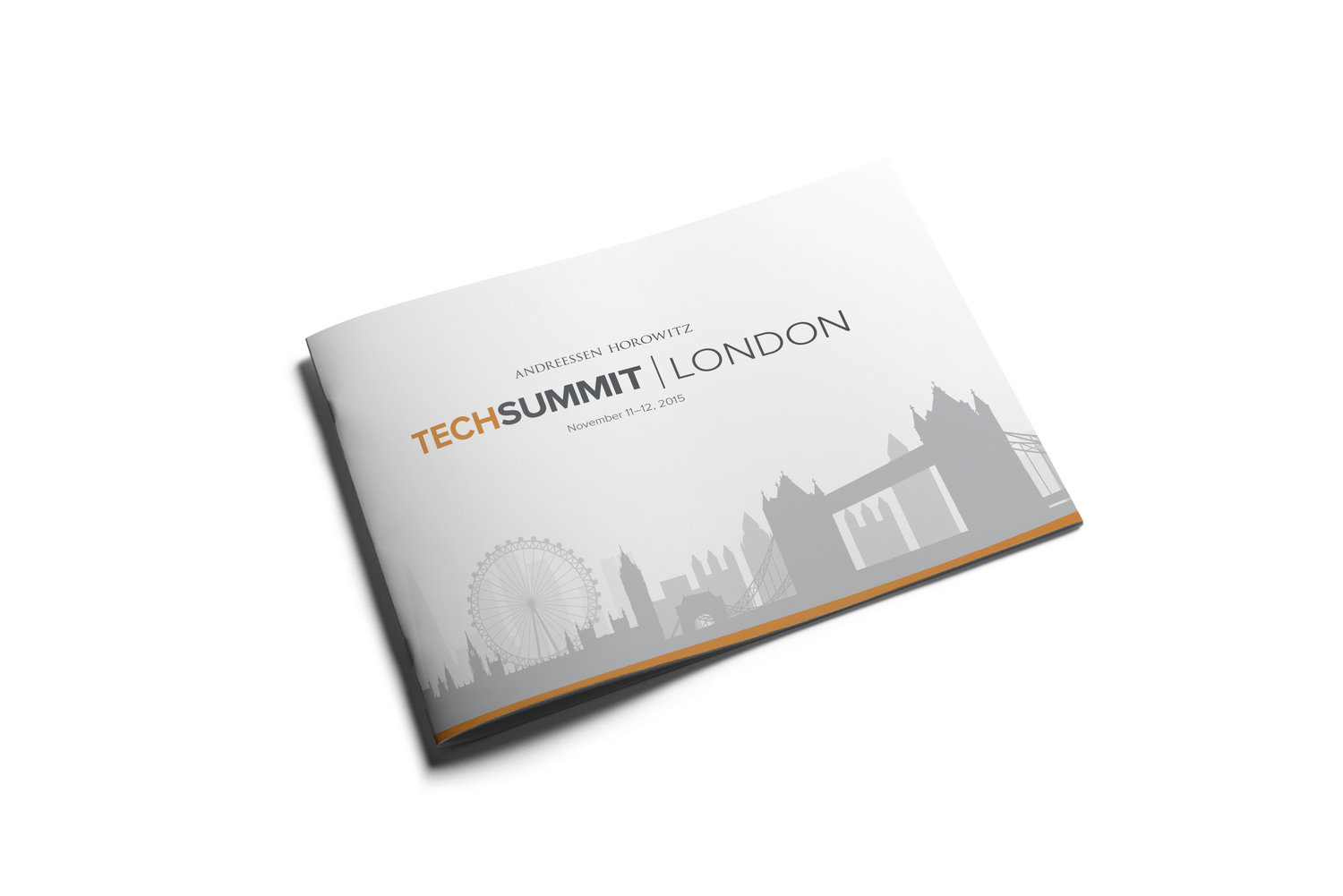 Andreessen Horowitz Tech Summit London 2015 program cover